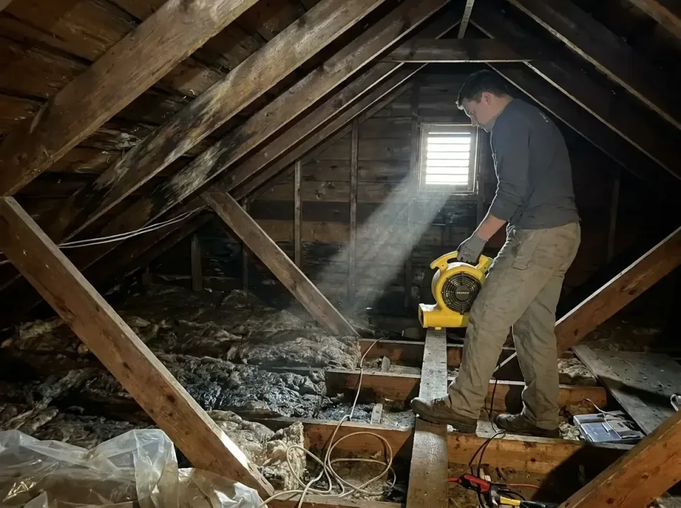 attic-water-damage-drying-proc-007 — frequently asked questions, Emergency Water Extraction & 24/7 Flood Response in Cut Off…